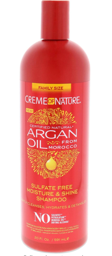 Products for natural hair
Natural Hair Recommended Products
 Creme of Nature Professional Argan Oil Moisture and Shine Shampoo